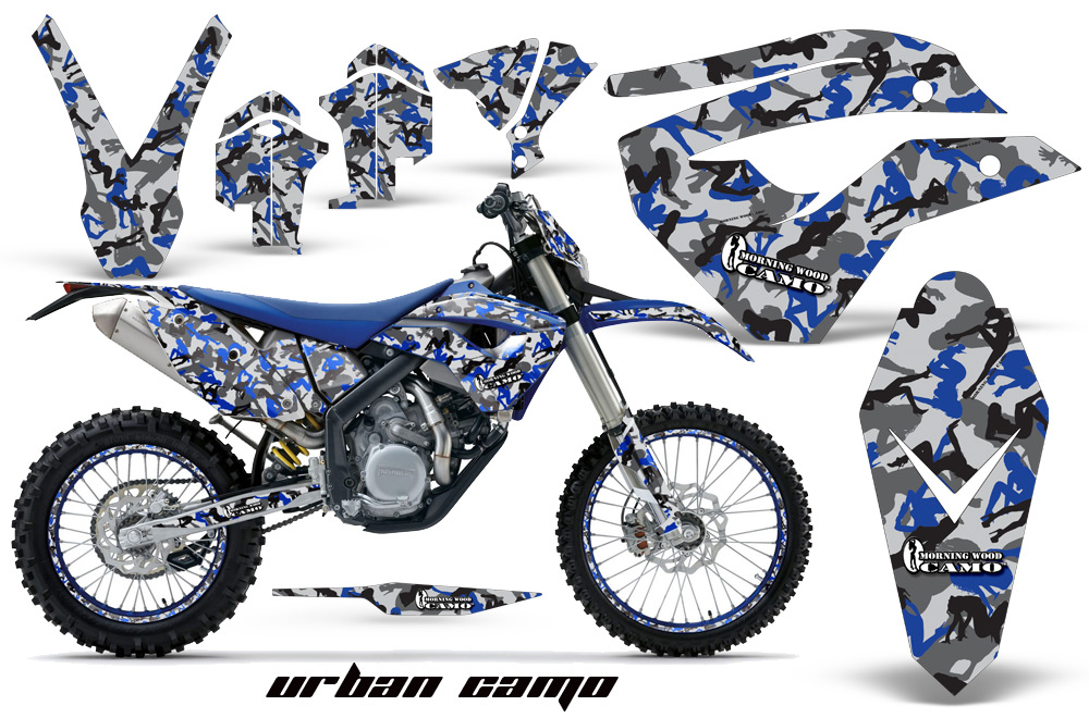 Husaberg FE570 Enduro 2010 Graphics Kit UrbanCamo Blue NPs